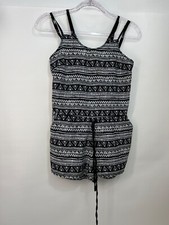 Harmony and Havoc Short Jumper Black  White Aztec Design Junior Juniors Size XS