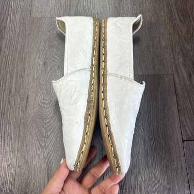 Atlantis Barefoot Shoes Mens 9.5 White Leather Loafers  display picture 1