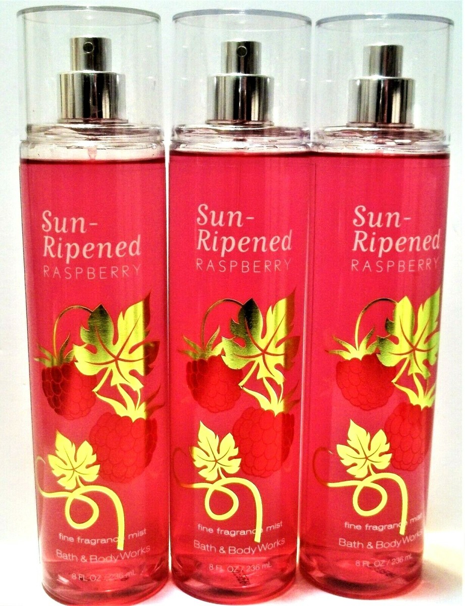 Bath Body Works SUN-RIPENED RASPBERRY Fine Fragrance Mist, oz