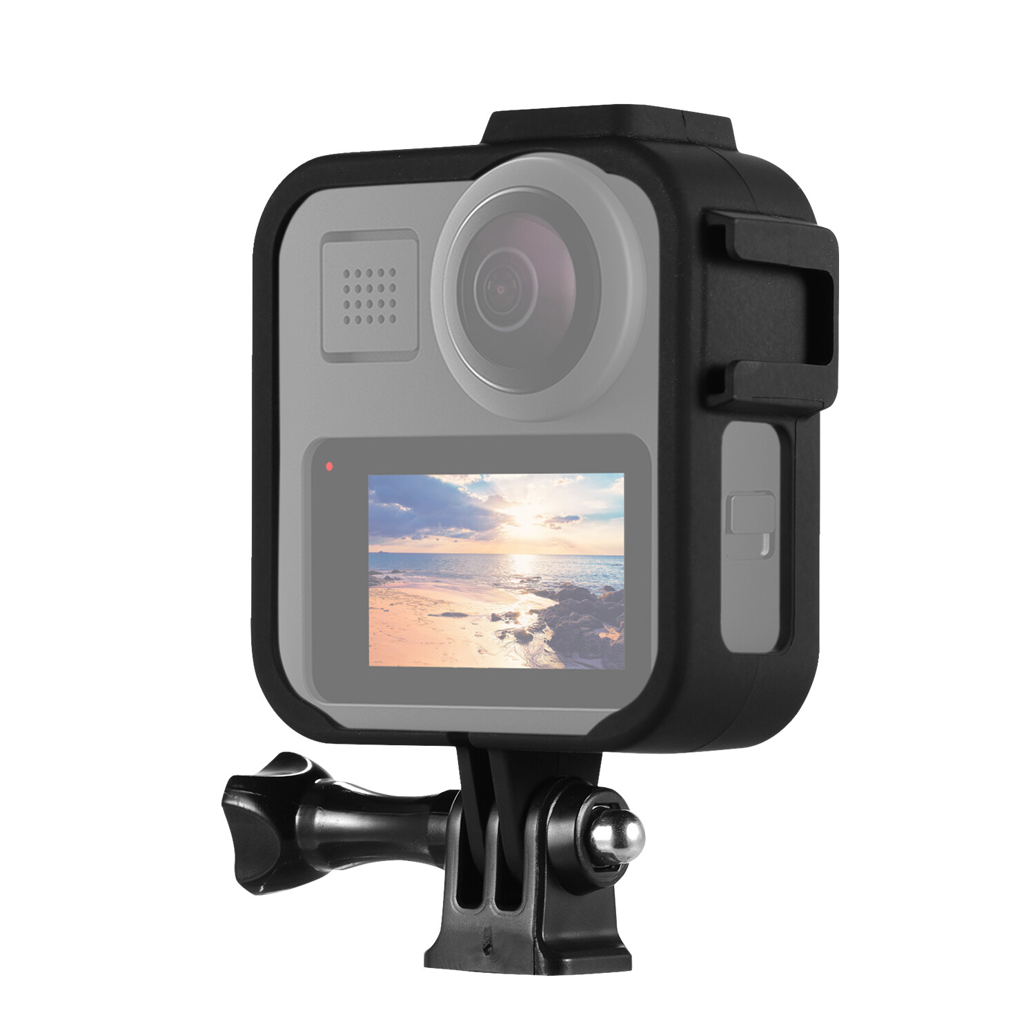 Action Camera Cage Protective Case Frame Housing Shell with Cold Shoe Mount P0B6-image