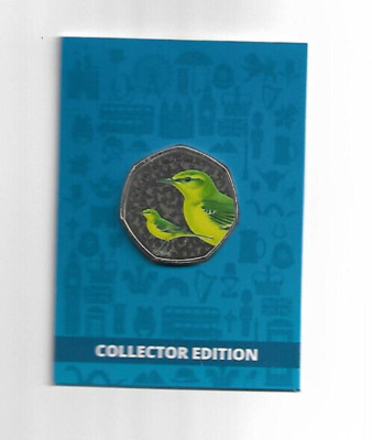 The Great Birds British Collection 50p shaped coin the Yellow Wagtail ...