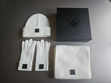 Moose Knuckles Snow White Hat Scarf And Gloves Gift Set
