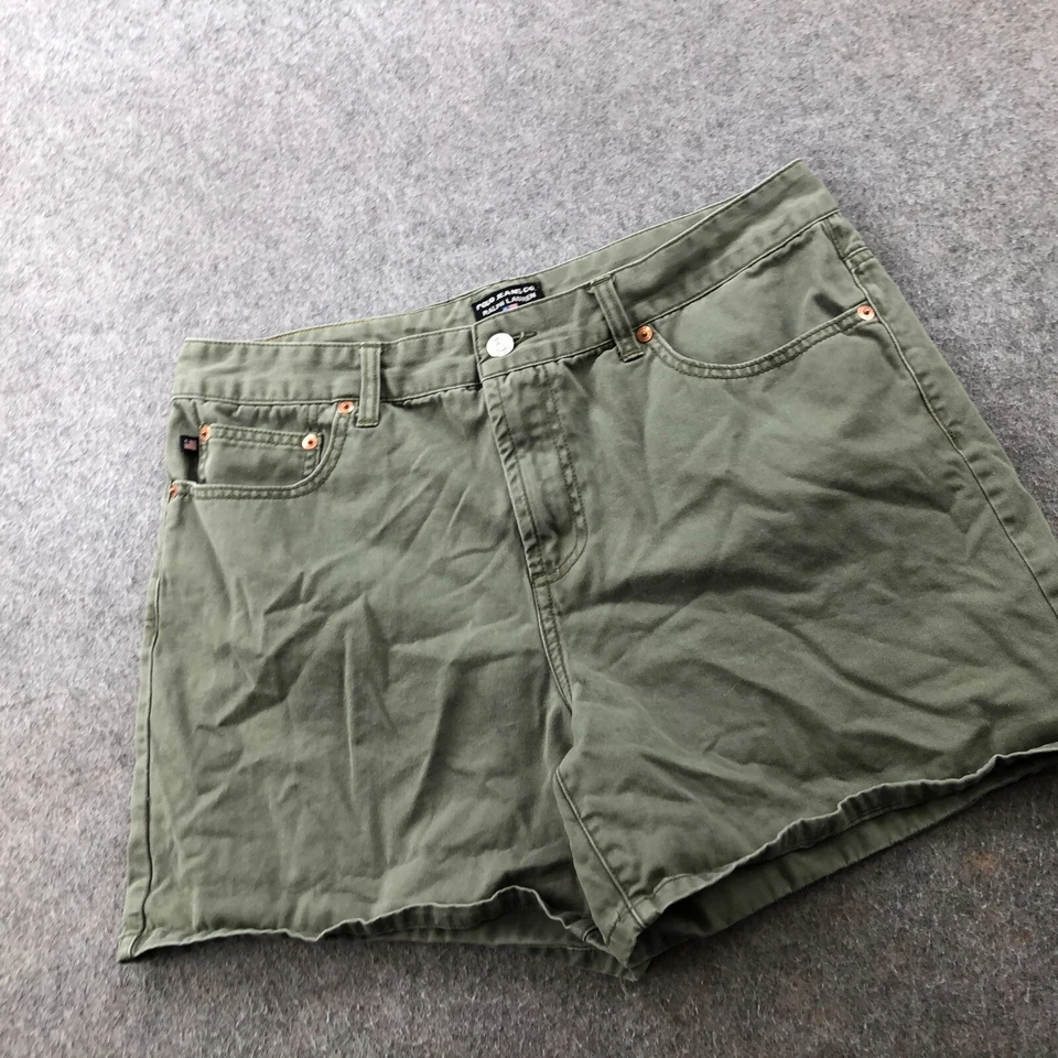 Pantalones Cortos Ralph Lauren Mujer 12 Bolsillos Verdes Excedente Damas Polo Jeans * Foto 2 de 4