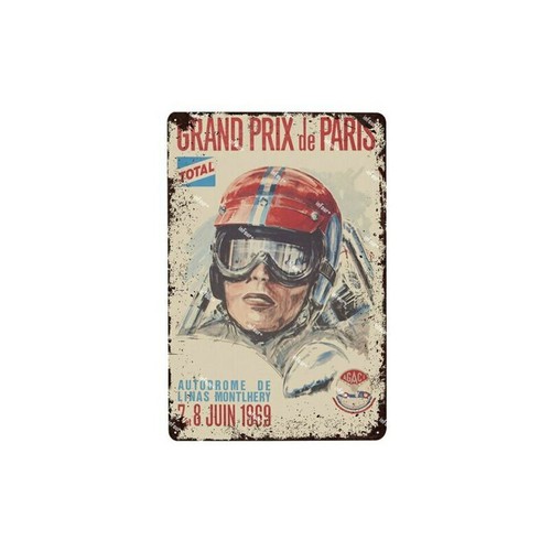 Plaque métal 30x40 - Grand Prix de Monaco de 1933 - Monaco | Boutique Clouet