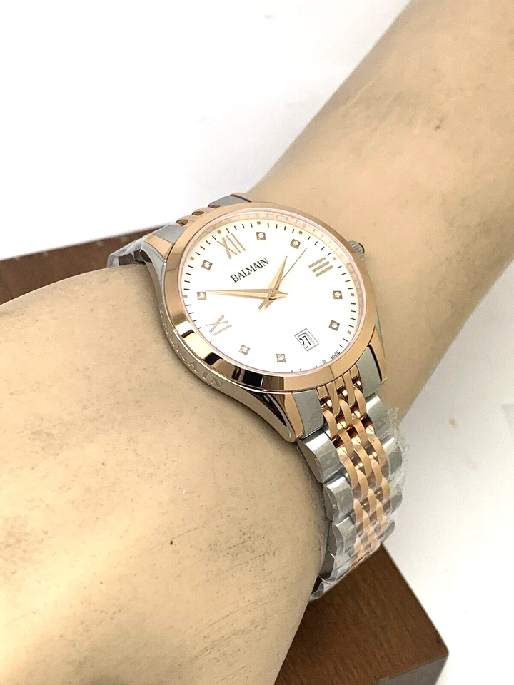 Balmain女士手表B43183182瑞士石英钻石珍珠母表盘34毫米 — 第 4/4 张图片