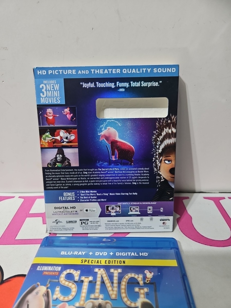 Sing - Special Edition (Blu-ray No DVD No Digital) 25192366550| eBay