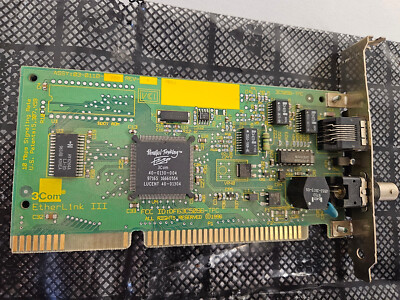 ISA Netzwerkkarte 3COM Etherlink III 3C509B-TPC COMBO 10 Mbps RJ45 BNC LAN card