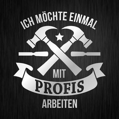 I want to work with professionals once silver car vinyl decal sticker sticker