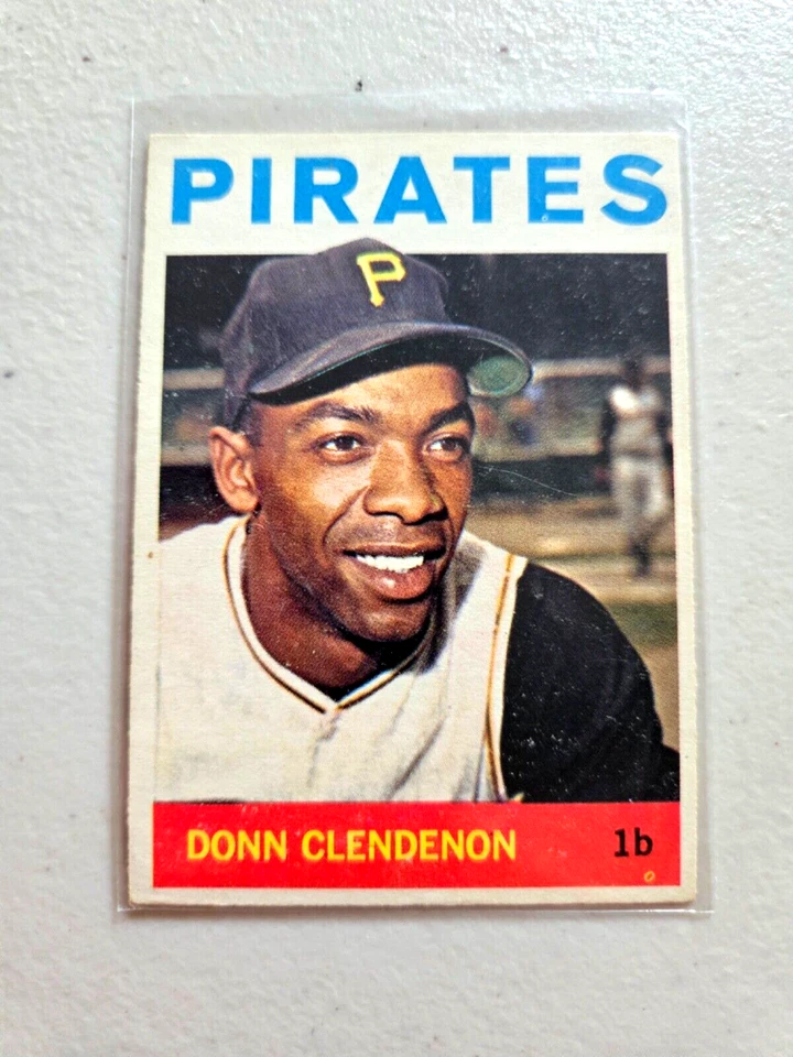 Lote de 9 1964 Topps Pitts Piratas béisbol vintage Donn CLENDENON, MANNY MOTA Foto 2 de 4