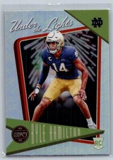 2022 panini legacy football kyle hamilton under the lights silver rc #18