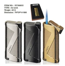 JOBON Solid Metal "Z" Style Butane Refillabe Lighter~1pc Free Shipping