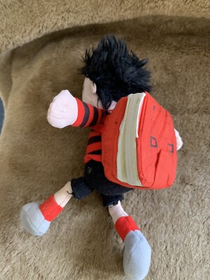 Dennis The Menace Beano 20cm Toy Plush toy with Book backpack