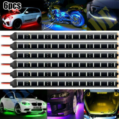 1-6X Auto KFZ Wasserdicht 1210 3528 SMD LED Lichterkette Strip Streifen 30cm 12V