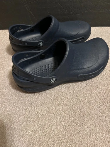 Crocs Bistro Slip On Clog Unisex shoes M8 W10 Navy Blue