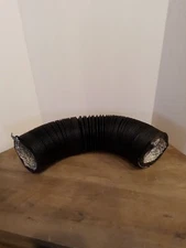 VIVOSUN 4 Inch 8 Feet Black Non-Insulated Flex Air Aluminum Ducting for HVAC