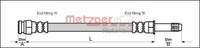 Metzger 4112522 Bremsschlauch FüR Ford Seat VW