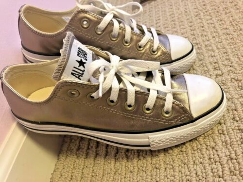 Rare Converse All Star Shoes Bronze Gold Metallic Leather size 7 | eBay