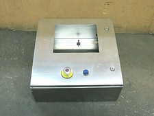 RITTAL STAINLESS 10-1/2X8-3/4" PANELVIEW ENCLOSURE 8018478 20X20X8 NO BACKPLATE