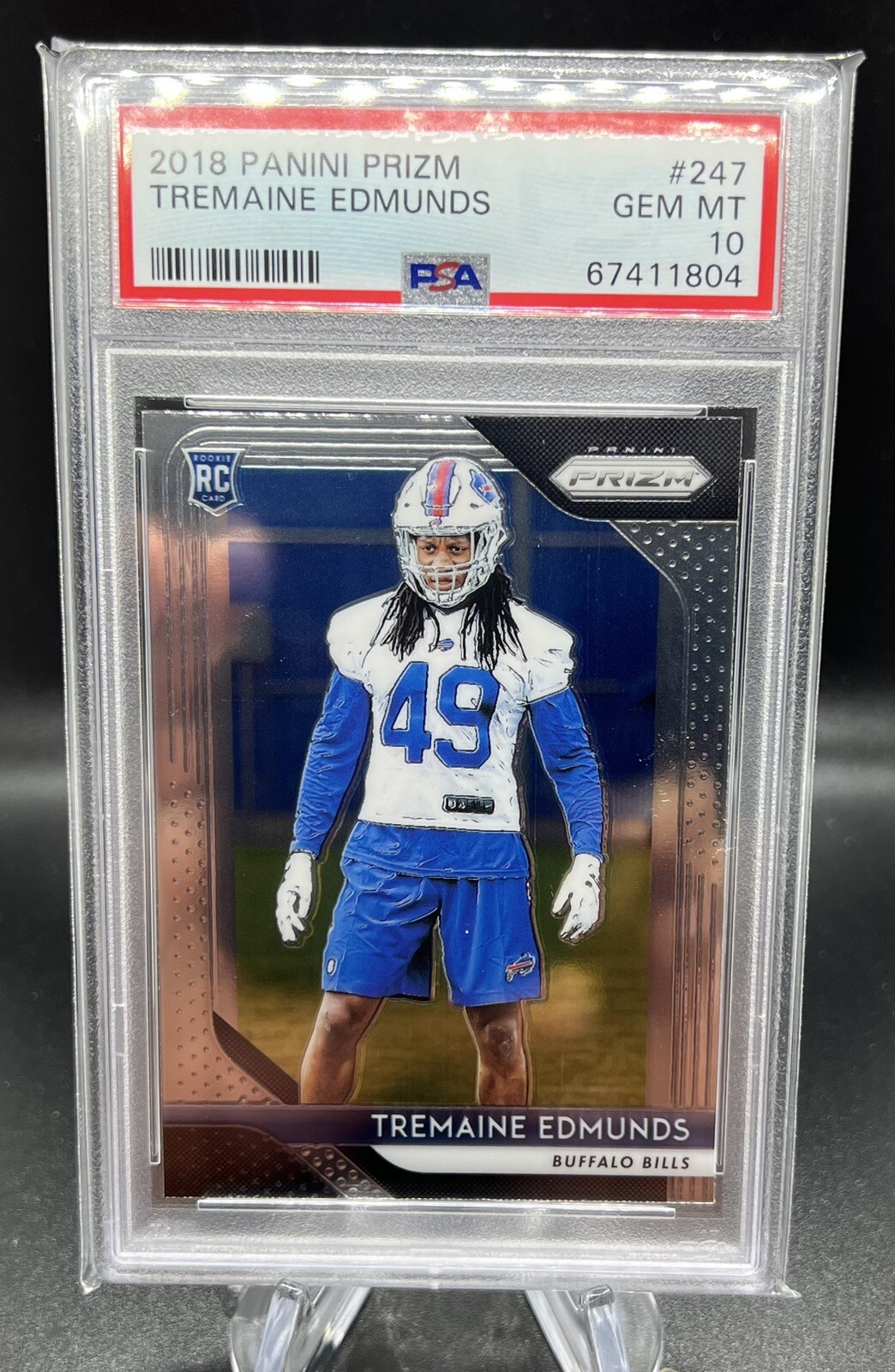 Tremaine Edmunds Panini Prizm #247 Base