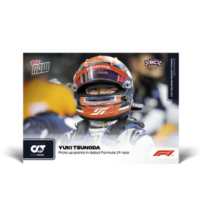 Topps Now Formula 1 2021 - Card 03 - Yuki Tsunoda - AlphaTauri