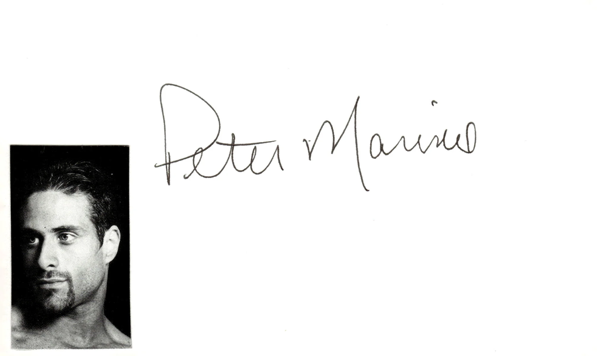 Peter Marino Signed Auto 3x5 Index Card Easy Listening | eBay