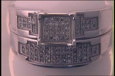 10kt White Gold Womens Round Diamond Bridal Wedding Engagement Ring Band Se