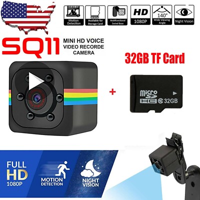 1080P Mini Nanny Camera CAM COP Motion Activated Cam IR With 32GB Memory Card