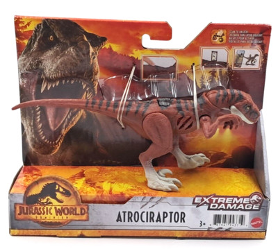 2021 Jurassic World Atrociraptor Dinosaur Extreme Damage NIB Mattel