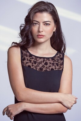 EGI Exclusive Wool Blend Floral Tulle Sleeveless Top. Made in Italy (3139)