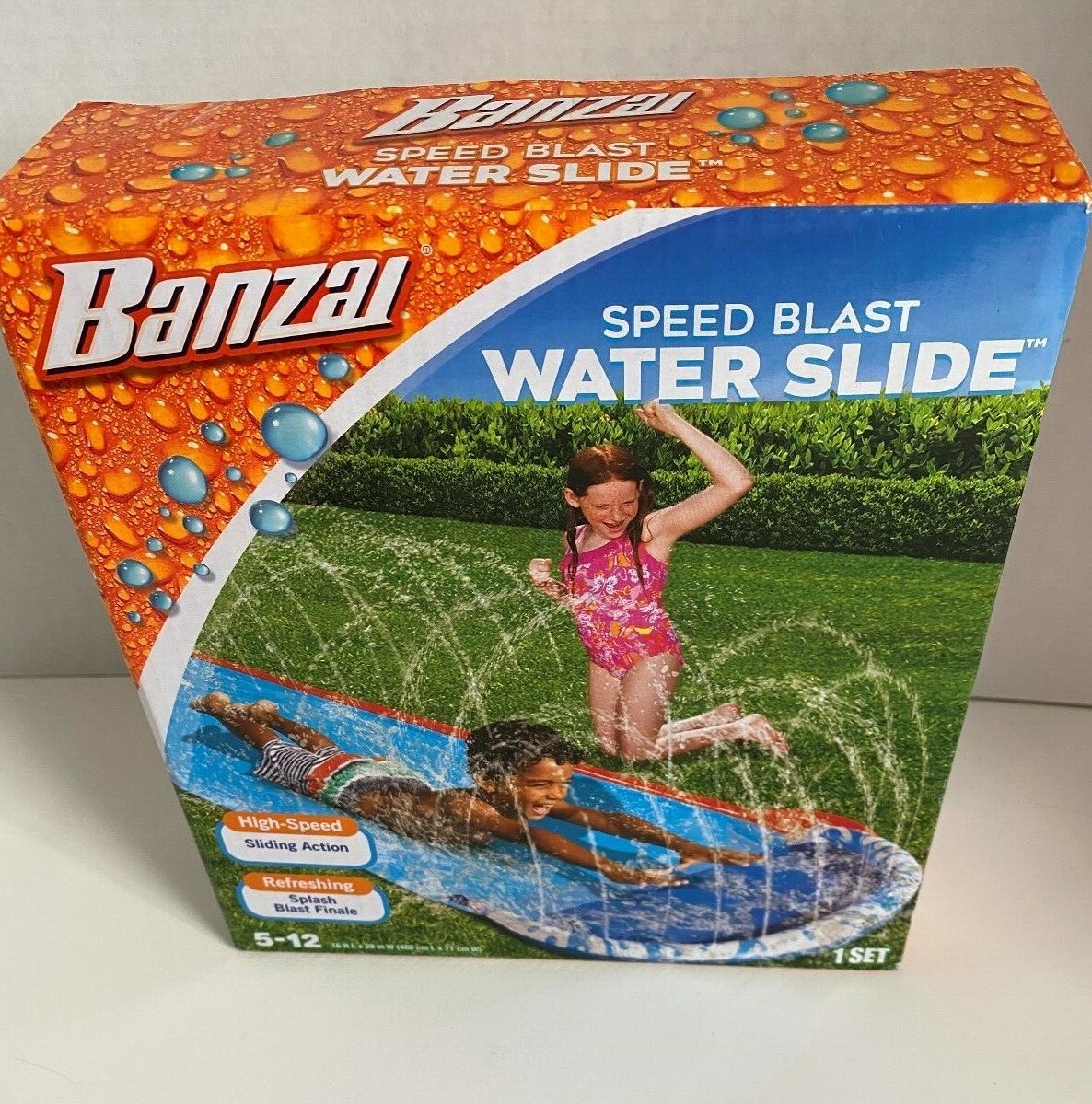 NEW☀Banzai speed blast water slide high speed action slide 16ft L