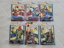 Hot Wheels Walmart Exclusive Marvel Avengers Complete Set Of 6, NIP 14A 