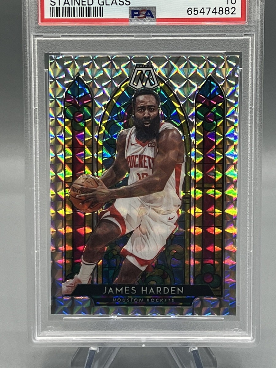 2019 Panini Mosaic James Harden STAINED GLASS - PSA 10 GEM