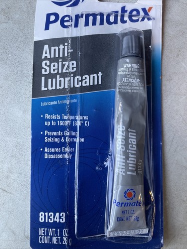 Permatex 81343 Aluminum Anti-Seize Lubricant 1oz. Tube New - Picture 2 of 3