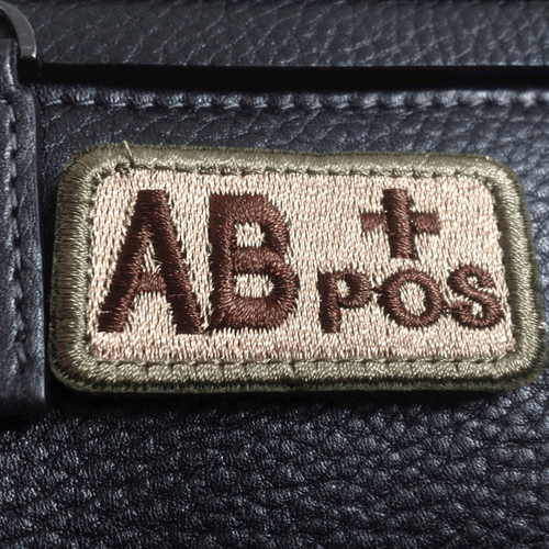 USA Military Blood Type AB+ Positive Tactical Army Hook Embroidered Patch - Picture 4 of 4