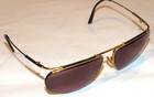 WOMEN'S VTG 1970s 'PARIS LOGO' GOLD METAL EYEGLASSES/SUNGLASSES FRAMES! FRANCE!