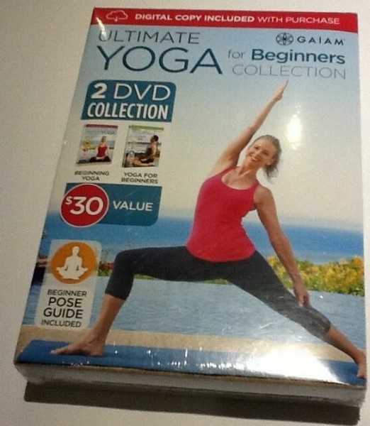Gaiam Ultimate Yoga for Beginners 2 DVD Fitness Rodney Yee Chrissy