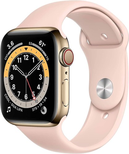 Apple Watch Series 6 44mm GPS + komórkowa stal nierdzewna - pasek 32GB - doskonały - Zdjęcie 3 z 5