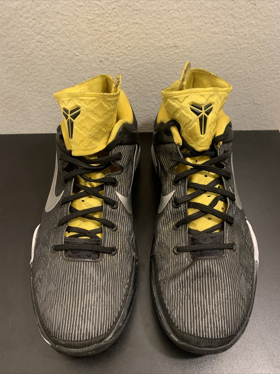 Kobe バスケットボールシューズ ブラック/イエロー Nike NEW Mens Zoom Kobe VII 7 Supreme Black Silver Yellow US Size