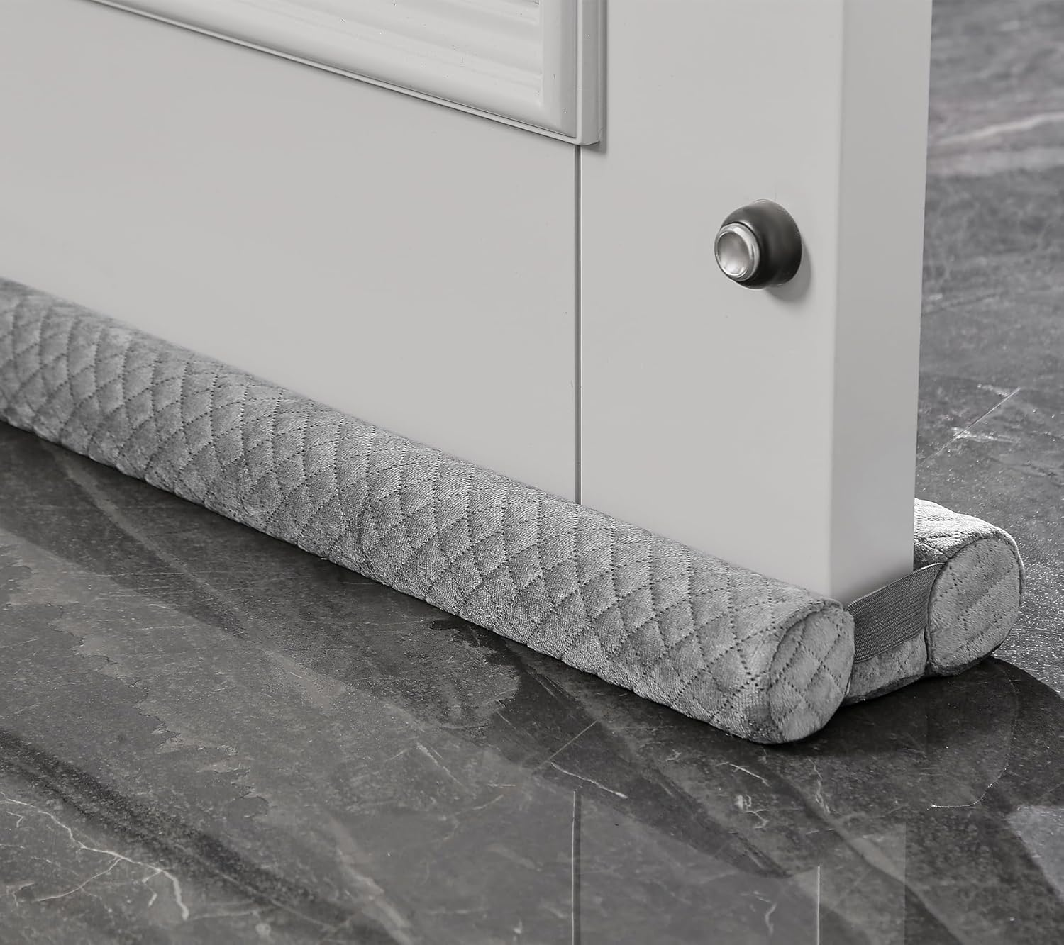 Tapón de tiro de puerta de terciopelo premium, relleno de hueco ajustable de 30