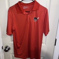 Nike Golf Tour Performance Red  White Stripe Dri Fit Polo Size Small.