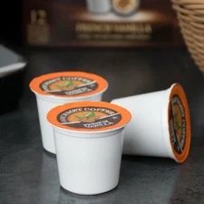  24 K-Cups Caffe de Aroma French Vanilla Coffee Single Serve Cups, No Box