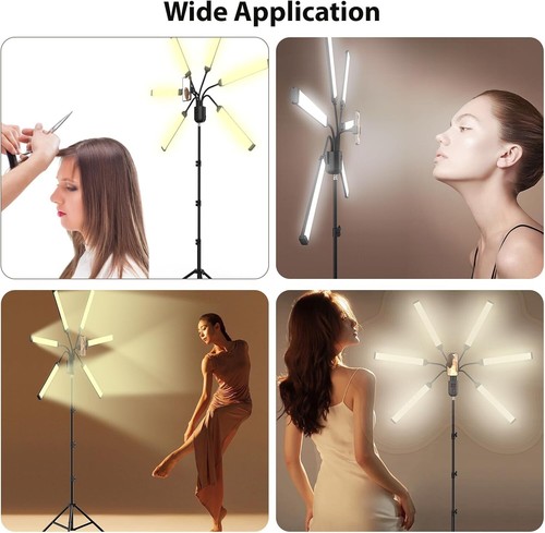 Andoer Flexible 6-Arms LED Video Light 60W Photography Fill Light 3000K/4000K/60 - Picture 3 of 9