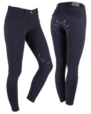 QHP Breeches Katie anti-slip full seat, black