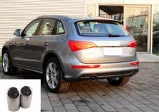 Car Rear Exhaust Tip Muffler Tailpipe For 2009-2015 Audi Q5 2PCS SS