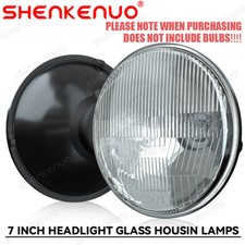 7 Inch Led Glass Headlight Round Classic Look Conversion Chrome Pair 7 Inch Led Glass Headlight Round Classic Look Conversion Chrome Pair