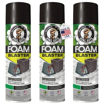 HVAC Guys Foam Blaster - Coil Cleaner & Deodorizer for HVAC & Automotive Filters