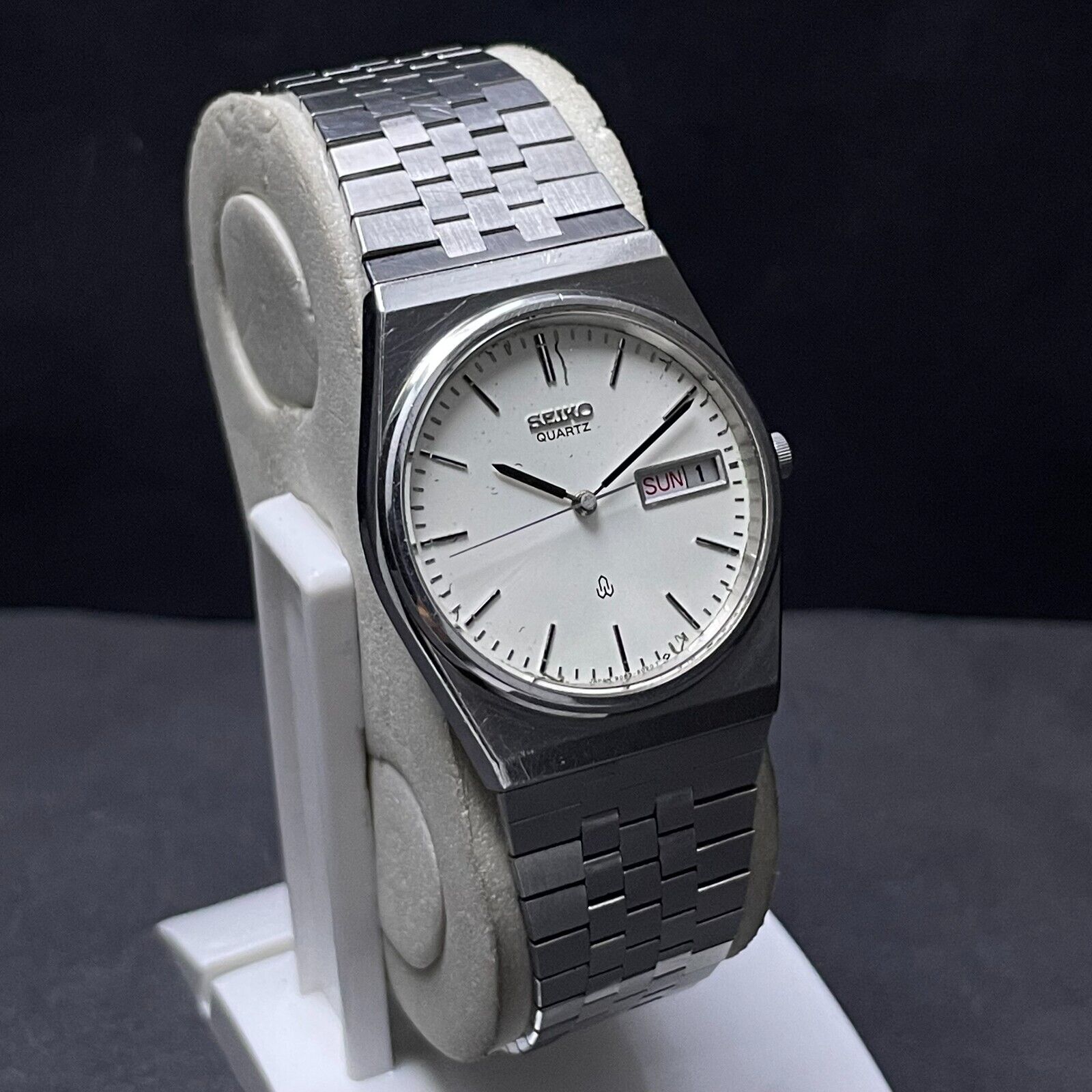 Vintage Seiko Majesta Baby Superior Twin Quartz Day/Date Men's Watch  9063-6020