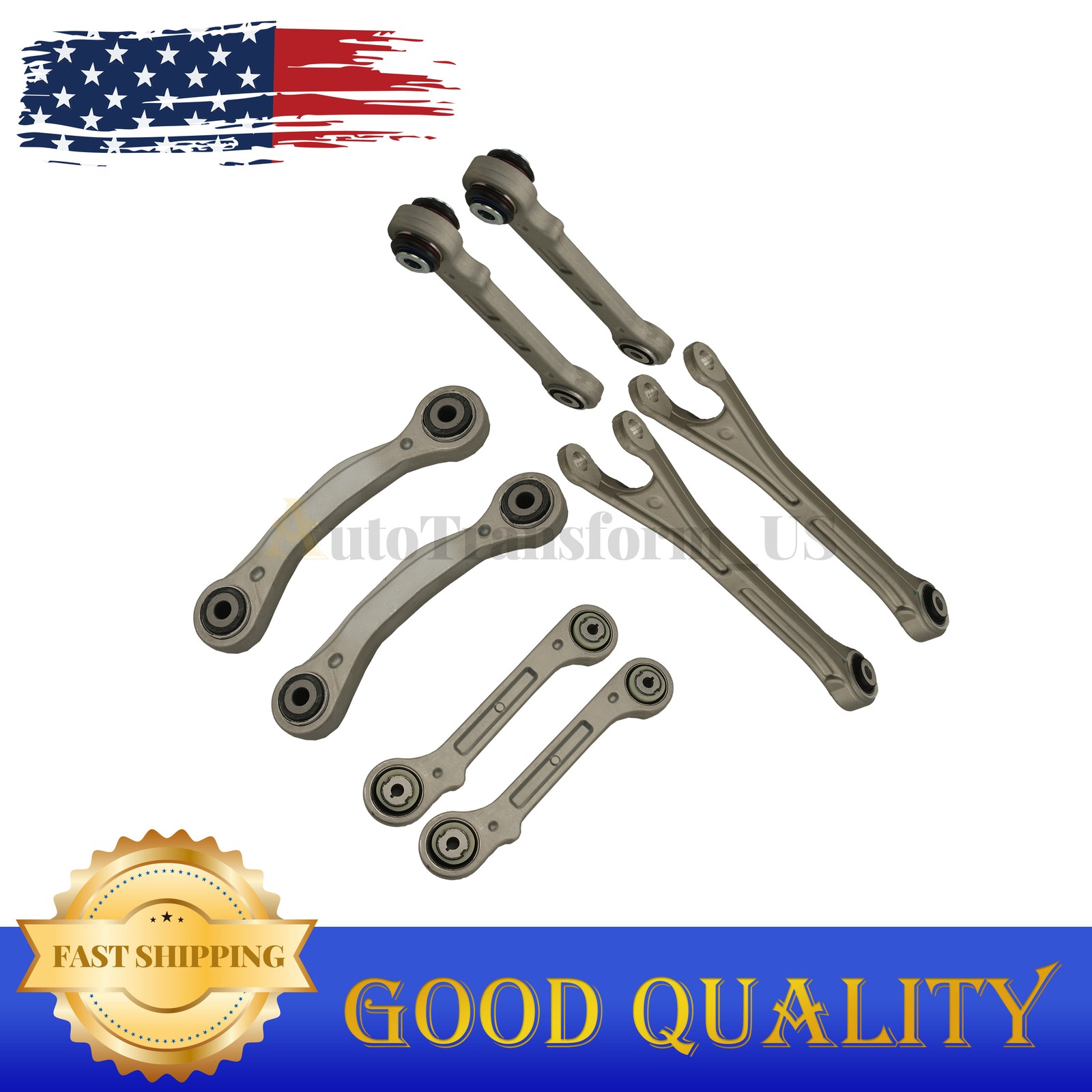 NEW 8PCS For 2017+ Maserati Levante Rear Suspension Control Arm Kit