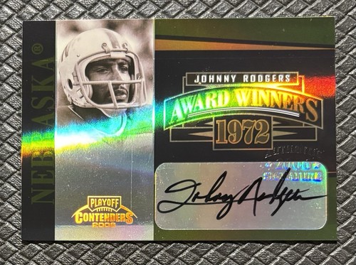 JOHNNY RODGERS 2006 Playoff Contenders 1972 Award Winners Auto /200 Nebraska SP - Picture 1 of 2