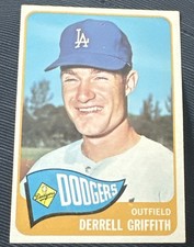 1965 Topps #112 Derrell Griffith RC Los Angeles Dodgers EX-MT